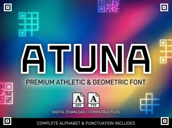 Atuna: A Bold Display Font for Creative Makers