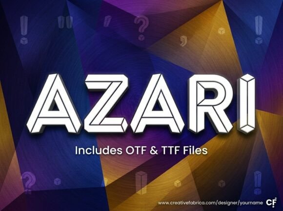 Azari: A Bold Display Font