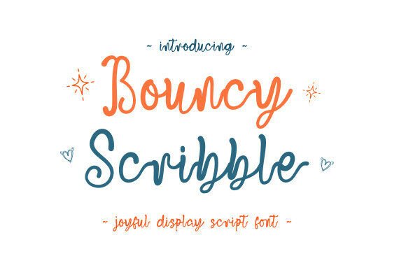 Bouncy Scribble Font for Creative Brands