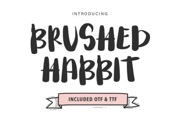 Brushed Habbit Font for Bold Campaigns