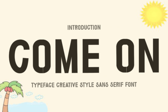 Come on Font for Festive Branding