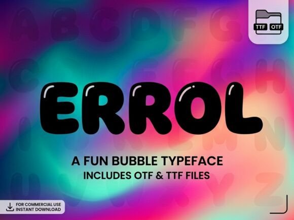 Errol Font: Bold, Charming, and Perfect for Handmade Projects