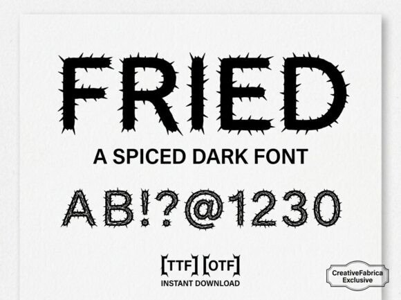 Fried Font: A Bold Statement in Display Typography
