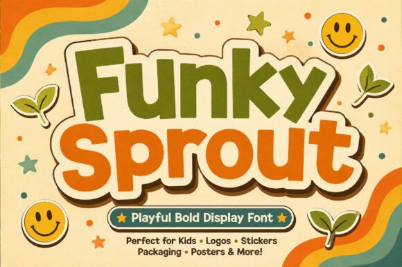 Funky Sprout Font for Web Design