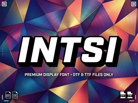 Intsi: A Bold Font for Digital Campaigns
