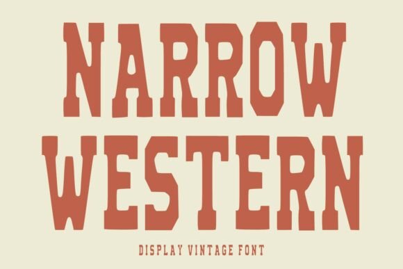 Narrow Western Font for Bold Campaigns