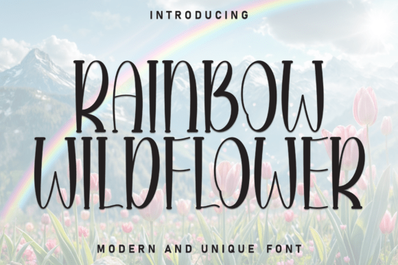 Rainbow Wildflower Font