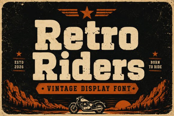 Retro Riders Font