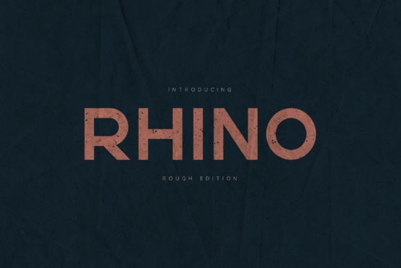 Rhino Rough Font for Bold Web Design