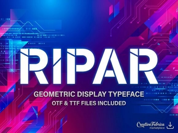 Ripar: A Bold Display Font for Creative Campaigns