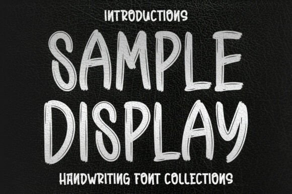 Sample Display Font for Bold Campaigns