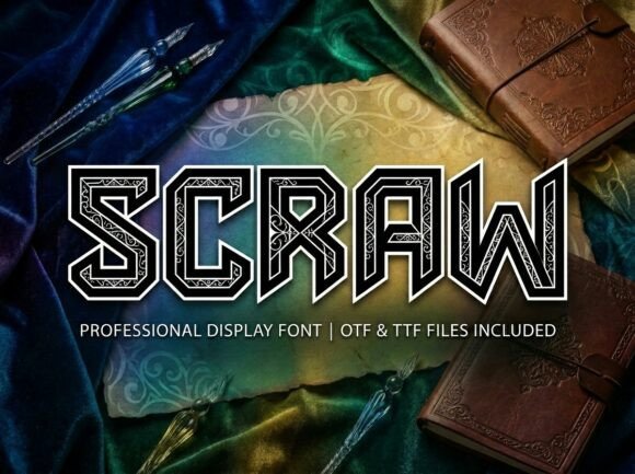 Scraw: A Display Font for Bold Branding