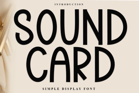 Sound Card Font for Business Branding