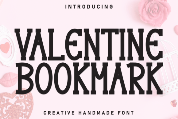 Valentine Bookmark Font for Creative Projects