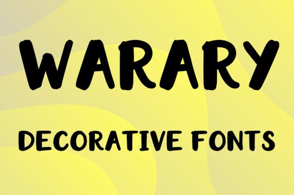 Warary Font for Creative Projects