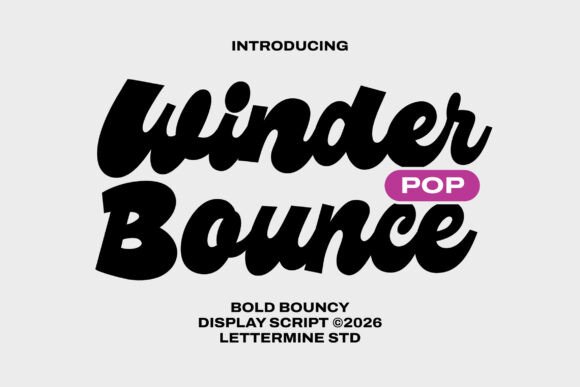 Winder Pop Bounce Font